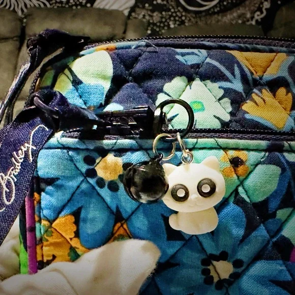 Vera Bradley Blue and Purple Floral Y2K Crossbody Bag new without tags - Picture 7 of 17